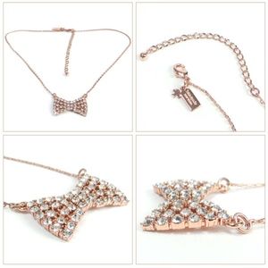 NWT KATE SPADE SPARKLING BOW MINI PENDANT NECKLACE